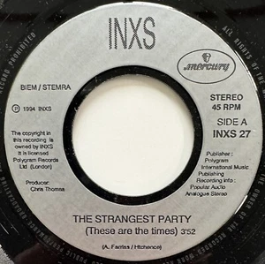 INXS The Strangest Party (These Are The Times) 7” Jukebox Vinyl 1994 INXS27 RARE - Picture 1 of 6