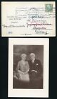 CHRISTMAS CARD AND SIGNED POSTCARD OF EBBA & OSCAR BERNADOTTE OF SWEDEN 1942
