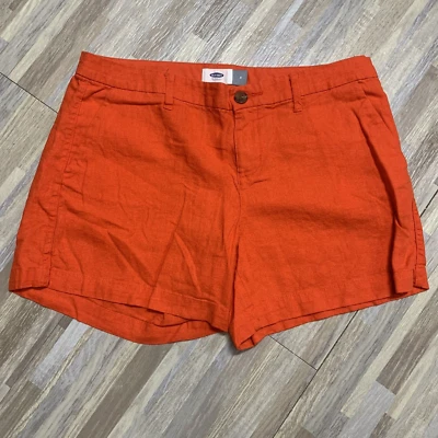 Pantalones Cortos Old Navy Mujer Talla 6 Coral Estilo Chino Diario Tiro Medio 5 en Entrepierna Foto 1 de 4