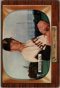 1955 Bowman #115 Roger Bowman RC - VG