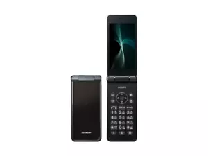 SHARP AQUOS KEITAI BLACK SH-N01 Android Flip Phone Unlocked 601SH NEW JAPAN - Picture 1 of 5
