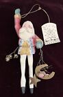 House Of Hatten 1988 Enchanted Forest Santa Elf Stars And Moon Ornament With Tag