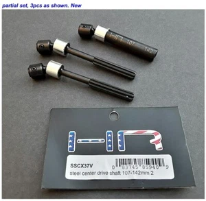 Hot Racing SSCX37V Steel Drive-Shaft Set HD (107-142mm) Axial SCX10 AX10 3pc NEW - Picture 1 of 1