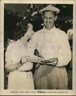 1958 Pressefoto Frau Verle und Ellsworth Vines, Tenns Player - hpx01135