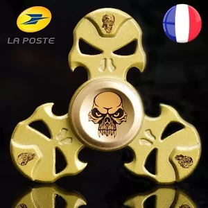 Fidget Hand Spinner Totenkopf Schädel Metall Antistress Edc Adhs Turmhoch Riesig