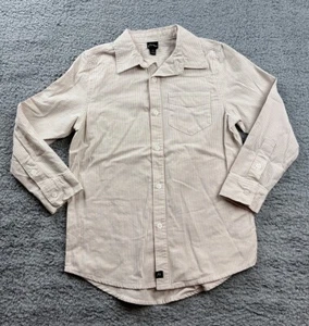 Art Class Boy's Size Medium (8) Long Sleeve Collared Button Down Shirt Tan - Picture 1 of 8