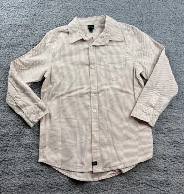 Art Class Boy's Size Medium (8) Long Sleeve Collared Button Down Shirt Tan - Image 1 of 4