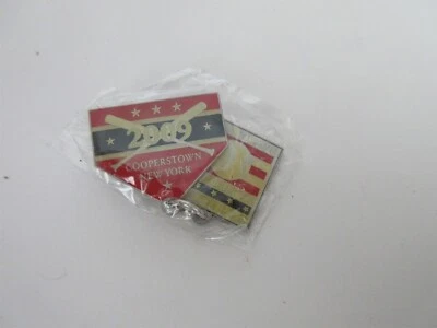 2009 Baseball Hall of Fame Induction Pin double attached w/ ring - Image 1 of 4