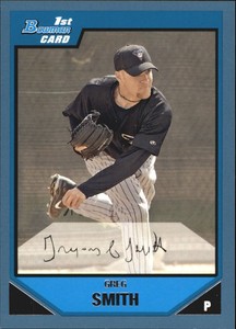 2007 Bowman Prospects Blue Diamondbacks Baseball Card #BP85 Greg Smith /500