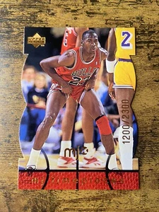 1998 Oberdeck MJx Uhren rot #23 Michael Jordan/2300 Chicago Bulls - Bild 1 von 3