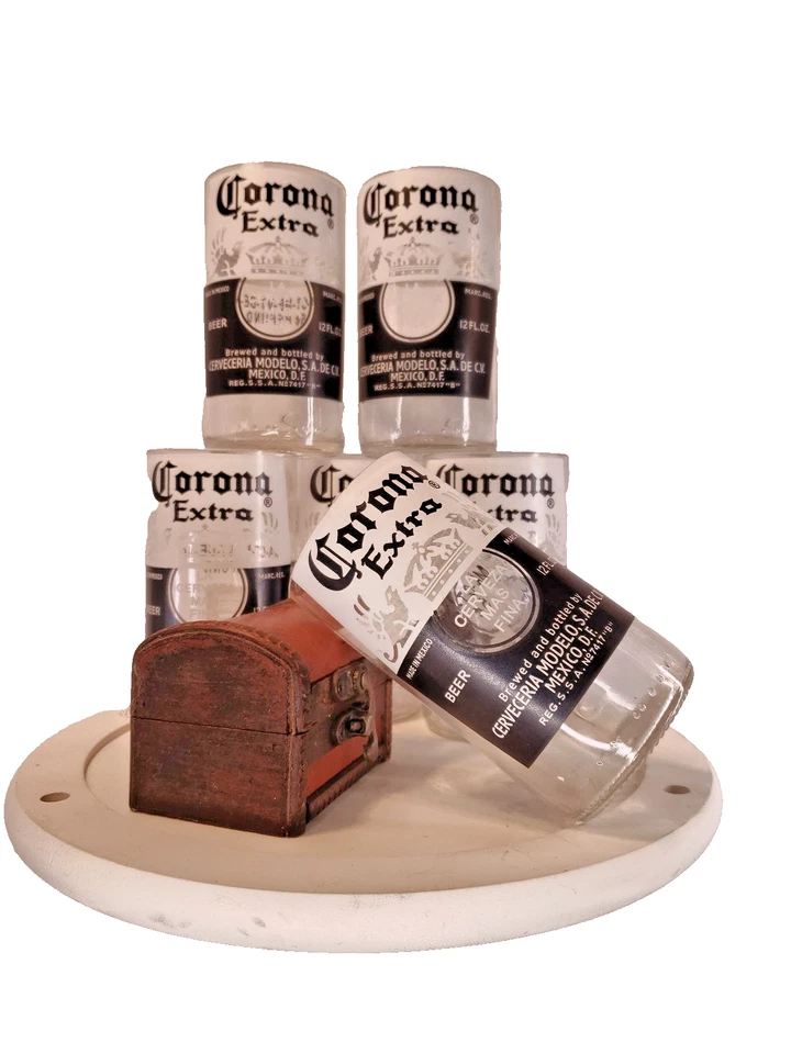 Corona дополнительные стаканы набор из 6 переработанных бутылок 12 жидк. унций паб питьевые стаканы - Изображение 1 из 4