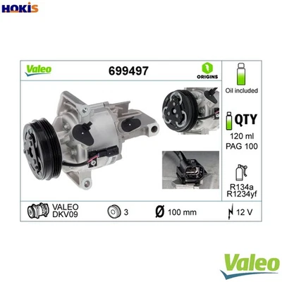 COMPRESSOR AIR CONDITIONING 699497 FOR DACIA LOGAN/II/MCV SANDERO NISSAN 1.0L - Image 1 of 4