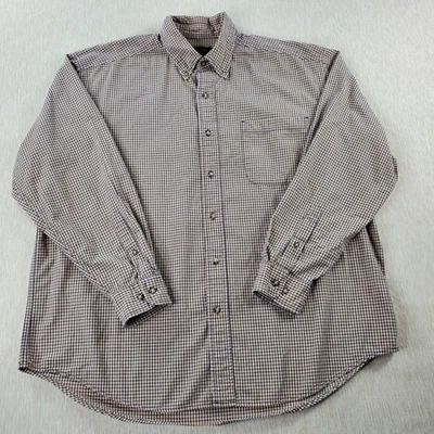 Gear For Sports Button Up Men's Shirt Size M Yellow Blue Long Sleeve Plaid - Image 1 of 4