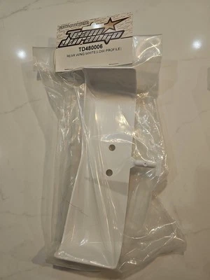RC Team Durango TD480006 Rear Wing Low Profile White DEX408T Option Old Stock - Image 1 of 2