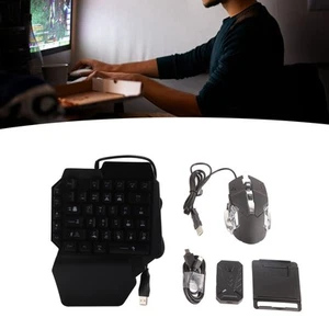 Halbhand-Gaming-Tastatur-Maus-Kombination USB-Kabel LED-Hintergrundbeleuc CHP - Afbeelding 1 van 24