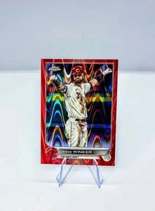 2022 Topps Chrome Jesse Winker #22 Red Raywave 4/5 - Photo 1/7