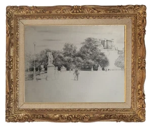 YVES GANNE (1935-2019) ELEVE DE FERNAND LEGER - JARDINS DES TUILERIES PARIS (63) - Foto 1 di 17