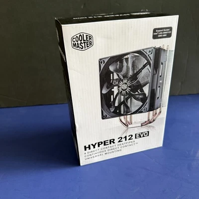 NEW ~ Cooler Master Hyper 212 EVO - CPU Cooler RR-212E-20PK-R2 Socket Intel AMD - Image 1 of 4