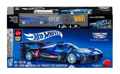 Mattel Brick Shop Hot Wheels Cadillac Project GTP Hypercar 236 Pieces In Stock - Image 1 of 4