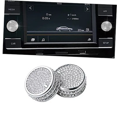  Bling 汽车配件 适合大众捷达 GLI/Tiguan 银色 — 第 1/4 张图片