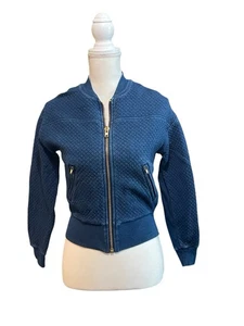 J Crew gesteppte Indigo Bomber X-Small - Bild 1 von 10