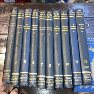 Vintage My Book House book lot- 9 volumes - 1937 Missing Books 4,5 - Imagen 1 de 16