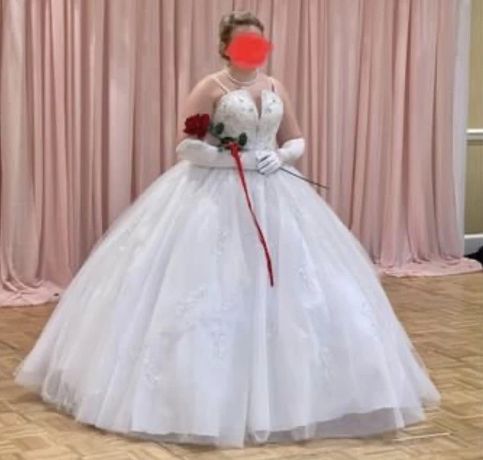 女式 8 码紧身胸衣式婚礼/Cotillion 连衣裙 — 第 1/4 张图片