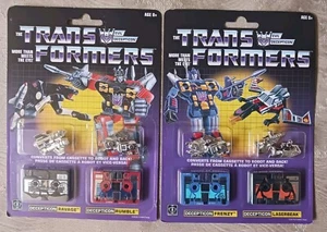 LOT FIGURE TRANSFORMERS SOUNDWAVE TAPES RAVAGE RUMBLE FRENZY LASERBEAK WALMART  - Picture 1 of 6