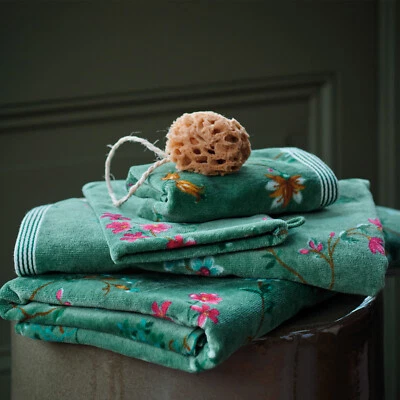 PIP Studio Frottee Serie Les Fleurs Green 100% Baumwolle geblümt - Bild 1 von 2