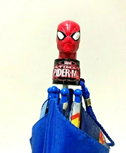 Spiderman Children Stick Umbrella Blue& Red Ultimate Marvel - Picture 1 of 4