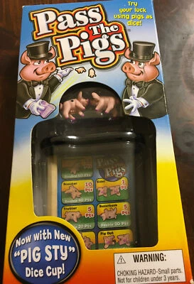 Juego 2016 Pass the Pigs The Classic Party Juego Ahora con Nueva Taza de Dados "PIG STY"! Foto 1 de 4