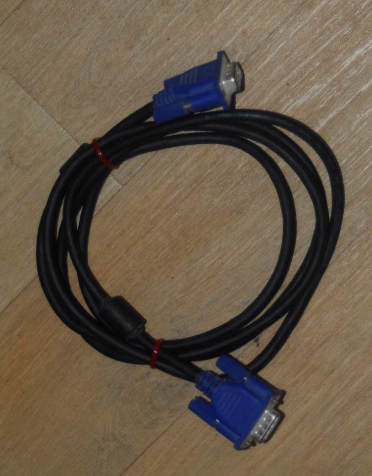 2m SVGA Verlängerungskabel Monitor Verlängerung Kabel S-VGA VGA SUB-D Kabel PC - Bild 1 von 1