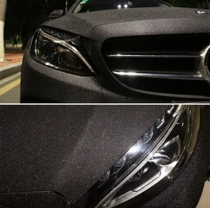  Matte Black Wrap Vinyl Car Body Air Release Film Sheet DIY PVC Decal 30CM*200CM - Picture 1 of 8