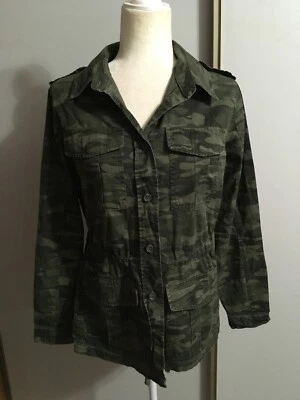 Buffalo David Bitton Small Camo Green Utility Casual Outdoor Statement Jacket Foto 1 de 4
