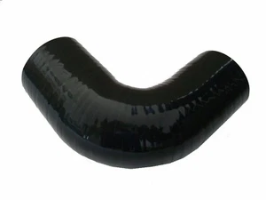 90 Degree 38mm to 44mm 1.5" to 1.75" Silicone Elbow Coupler Reducer Hose Black - Bild 1 von 2