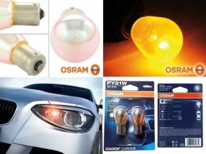 Diadema OSRAM cromo PY21W BAU15S invisible color plata lámpara intermitente 7507DC - Imagen 1 de 3