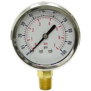 100 PSI 2.5" LF LM Gauge Dynamic CF1P-007-A 21-1246-C - Picture 1 of 1