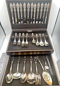 Oneida Community Flatware Set of 80 Piece Silverplate Flatware in Original Box - Picture 1 of 15
