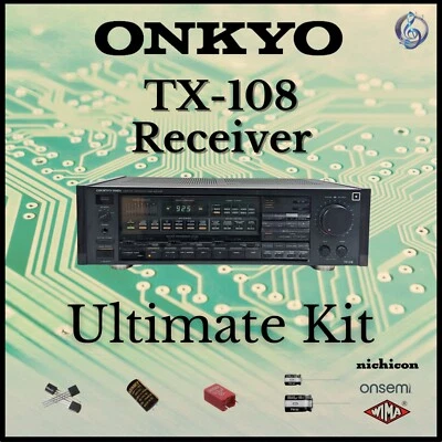 Receptor Onkyo TX-108 Kit de actualización definitivo Piezas genuinas Restauración Foto 1 de 3