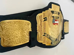 (SET OF 2) Black WWE Championship Belt Wall Mount Brackets | Belt Display Hooks - Picture 1 of 19