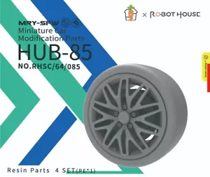 RHSC64085 1/64 WHEELS TIRES SET & BRAKE Miniature Model Car Tuning Scene - Picture 1 of 2