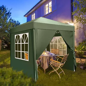 Faltpavillon 2x2m Pop Up Pavillion Gartenzelt Partyzelt Wasserdicht UV-Schutz DE - Bild 1 von 11