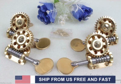 1set 3/4 4/4 Double Bass Parts Top grade Big wheel bass Peg Brass - Image 1 of 4
