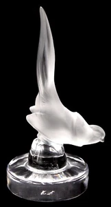 Vintage Lalique Pheasant Figurine Paperweight Frosted Crystal Art Glass Signed - Picture 1 of 16