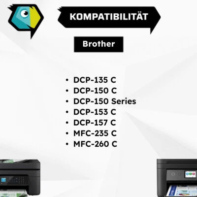 Kompatible Druckerpatronen als Ersatz für Brother LC-970 DCP-135 C MFC-235 C - Bild 1 von 4
