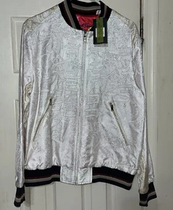 Robert Graham Ittekimasu Silk Jacquard Bomber Size Medium New With Tag - Picture 1 of 10