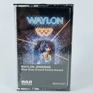SEALED Waylon Jennings What Goes Around Comes Around Cassette Tape VTG Country - Picture 1 of 8