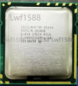 Intel Xeon X5690 SLBVX 3.46GHz 6 Core 6.4GT/s 12MB 1333GHz LGA1366 CPU processor - Picture 1 of 1