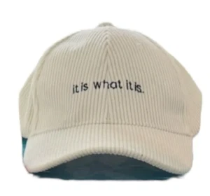 AVIANNA JORDYN EMBROIDERED MADISON CORDUROY BASEBALL CAP NWT - Picture 1 of 3