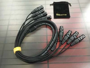 (N2) XLR Telaio 4 vie Premium Prolunga Serpente - 10', 16', 20' 30' 50' - Foto 1 di 4